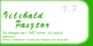 vilibald pasztor business card